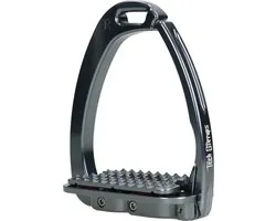 Tech Stirrups Veiligheidsbeugels Tech Stirrups Venice Dressage Plus Donkergrijs