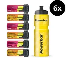 Powerbar Electrolyte Tabletten | 5 Electrolyte Tabs | Gratis bidon | 3x Mango Passionfruit & 3x Raspberry Pomegranate
