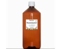 Rozenwater Liter - Puur - 1000ml Hydrosol, Hydrolaat van Rosa damascena, Bulgaarse Roos - Gezicht en Body Mist - Natuurlijke Toner