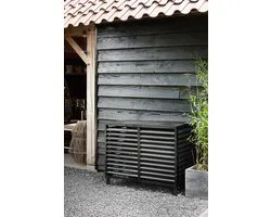 Evolar Achterplaat voor Airco Omkasting Zwart Wood Medium