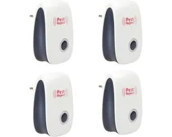 VIZYON - Pack Pest Reject - Repeller - Ongedierte Verjager - Ultrasone Insectenbestrijding- Muizenverjager - Marterverjager - Vliegenverjager, Spinnenververjage- Ratten verjage - Muggenoverlast - Muizenbestrijder - Anti muis