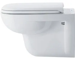 Duravit D-code WC-zitting - 43x36x4cm - compact - kunststof - wit glanzend