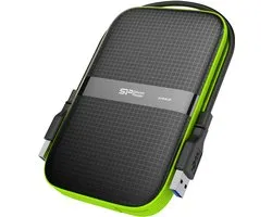 Silicon Power Armor A60 disque dur externe 5000 Go Noir, Vert