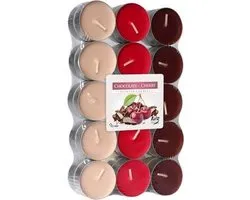 Bispol Geparfumeerde Waxinelichtjes - Chocolade & Kers - Set-30