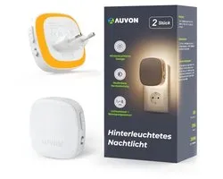 Plug-in LED Nachtlampje met Bewegingssensor en Dusk to Dawn Sensor - Dimbare Warme Witte Nachtverlichting met 1-50 lm Aanpasbare Heldereheid voor Badkamer, Slaapkamer, Hal, Trap (2-Pack)