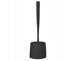 Bisk Ida - Brosse de toilette avec support - Autoportante - 36,5 cm - Matière plastique - Noir