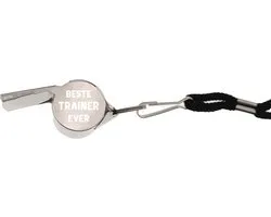 Fluit Met Gravering - Zilver - Beste Trainer Ever