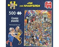 Rock around the clock comic puzzle Jan van Haasteren jumbo puzzel 500 stukjes