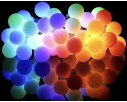 Gekleurde Feestverlichting - 50 Lampen - 15 Meter - Party lights LED voor Binnen of Buiten - Lichtsnoer Buiten - Tuinverlichting - Partyverlichting - Lichtslinger - Buitenverlichting