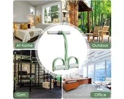 Abdominal Trainer - 6 Weerstandsbanden Set - Buikspier Training - Been En Arm Oefeningen - Full Body Workout - Thuis Fitness - Yoga Accessoires - Core Stability - Gewichtsverlies - Revalidatie Training