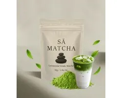 SÁ MATCHA - Thé vert Matcha de cérémonie en poudre 30 g Tencha de qualité AA - Matcha japonais de Premium - Emballage individuel