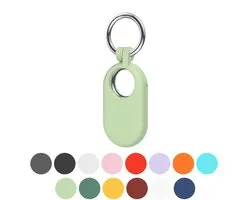 Porte-clés JUALL SmartTag2 - Support SmartTag 2 - Pendentif SmartTag 2 - Compatible avec Samsung Galaxy SmartTag2 - Siliconen vert clair