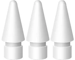 Ensemble d'embouts de rechange Maleys Apple Pencil | 5 pièces | Convient pour iPad Pro, Air et Mini | Compatible avec Apple Pencil Génération 1 et 2 | Blanc | Accessoire pour pointe de stylet