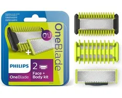 Philips OneBlade Original Blade - Vervangmesjes Body Kit - 2 stuks - QP620/50