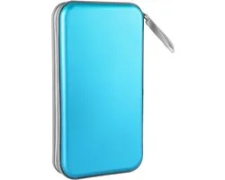 Siveit 80 Capaciteit Heavy Duty CD/DVD Wallet Binder, Opslag, Case, Bag, Houder, Boekje (Sky Blue)