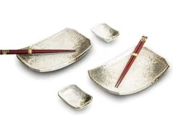 Sushi Set | HIKARI | Japanse Sushi Servies Set | 6-Delig | 2 Persoons | In Geschenkdoos