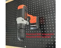 Houder geschikt voor Black & Decker 18V Tools - Toolhouder - Wandbevestiging - Wall Mount - Power Tool NIET Inbegrepen!