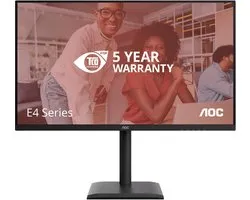 Moniteur d'ordinateur AOC E4 Q32E4U 80 cm (31.5") 2560 x 1440 Pixels Quad HD LED Noir