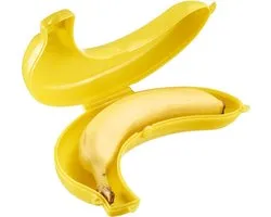 Bananendoos – Bananenbox – Fruitbox – Fruitbakje – Lunchbox voor Banaan – Geel