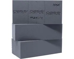 OASIS BLACK IDEAL Maxlife brick - 35 pieces in box - 23x11x7.5cm - ShopVlot