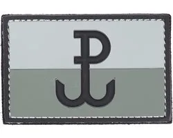 Embleem, 3D PVC Polish special forces grijs