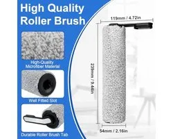 PromoHome Borstelroller en Filter Set voor Tineco Floor One S5 / S5 Pro / S5 Pro 2 / S5 Extreme - 2 Rollen + 2 HEPA Filters + Reinigingsborstel