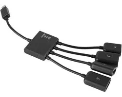 Micro-USB HUB, Host Cable, Card Reader, 650Nm, 5MW, Red, OTG Charger, Converter Adapter