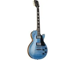 Gibson Les Paul Studio Figured Ocean Blue - Single-cut elektrische gitaar