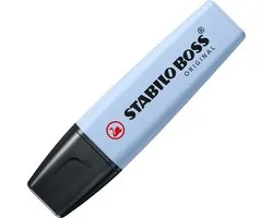STABILO BOSS ORIGINAL - Markeerstift - Pastel - Babyblauw - Doos 10 Stuks
