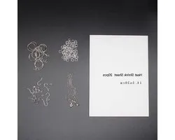 Cankypu Heat Shrink Film, 20 Pieces, Blank Translucent Shrink Wrap, Paper, Keychains and Other Accessories for DIY Decorations