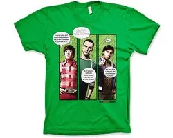 The Big Bang Theory Heren Tshirt -XXL- Superhero Quips Groen