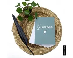 Gastenboek invulkaarten 25 stuks - Bruiloft - Huwelijk - Receptieboek - Invulboek groen