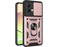 Coque Motorola Moto G84 - Bague de protection avec Ring et Shield pour appareil photo - Or Gold