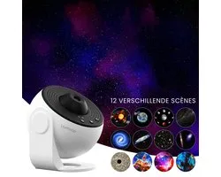 Lampe de projecteur 12 en 1 Lumistar Premium - Projecteur d'étoiles - Veilleuse - Projecteur de galaxie - Projecteur de ciel étoilé - Projecteur d'étoiles - Univers et univers