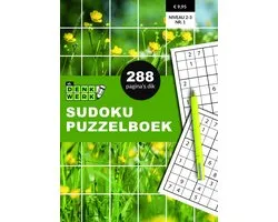 Sudoku Puzzelboek - 288 pagina's - niveau 2/3 - nummer 01 - Denkwerk