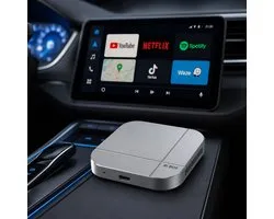 Vexaro CarPlay AI Box – Android 12 – Draadloze CarPlay & Android Auto – 4GB/32GB – YouTube, Netflix, TikTok