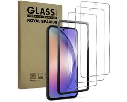Protection d'écran pour Samsung Galaxy A54 - Avec outil d'alignement - Verre trempé - Protection d'écran en Tempered Glass - 3 pièces