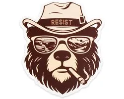 4st Smokey The Bear-Stickers, Grappige Smokey Bear-Bumperstickers voor Auto Vrachtwagen Motorhelm Waterfles Laptop Natuurliefhebbers Cadeau Geschikt voor Vrouwen Mannen