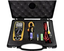 HT Instruments e-KIT Multimeter, Stroomtang Digitaal CAT III 600 V Weergave (counts): 4000