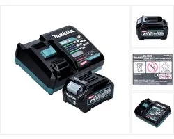 Kit Source Power Makita 40 V max. avec batterie BL 4025 2,5 Ah XGT (191B36-3) + chargeur rapide DC 40 RA XGT LXT (191E07-8)