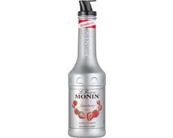 Monin Fruit Smoothie Cocktailmix Aardbei Puree Fles 1 Liter