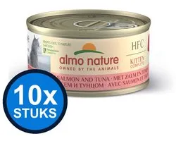 10x Almo Nature HFC kitten blik complete zalm&tonijn 70gr
