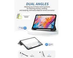 Beschermhoes voor TCL Nxtpaper 11 Plus, Android 15 tablet, 11,5 inch, yystao dunne standaard met drievoudig opvouwbaar ontwerp, harde hoes compatibel met TCL Nxtpaper 11 Plus, zwart