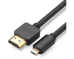 Ugreen 30104 HDMI kabel 3 m HDMI Type D (Micro) HDMI Type A (Standaard) Zwart