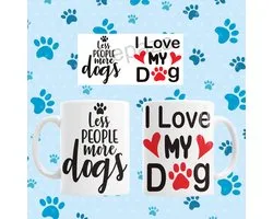 Mok Less people more dogs  (I Love my dog/s)