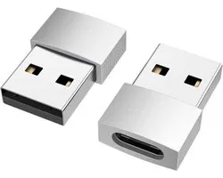 Adaptateur USB C vers USB | Convertisseur USB-C vers USB | attachement | Bureau | HUB USB 3.1 vers USB C | pc | ordinateur portable | USB C à USB A femelle | téléphone | adaptateur |Surface | Dell | HP | Samsung | USB-A | Grijs Lenovo