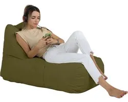 Xoft Living - Zitzak Lounge - Olijf Groen - Volwassenen & Kinderen