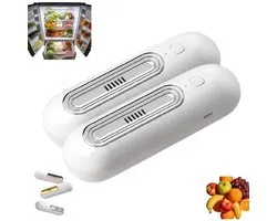 GELLDG Purificateur d'air pour mini-réfrigérateurs - 2 Pièces - Désodorisant Réfrigérateur - 1200mAh 5V USB Rechargeable - Neutralisateur d'odeurs double mode et générateur d'ozone - Convient pour Réfrigérateur et Congélateur - Matériau ABS