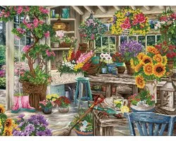 Diamond painting - Gardener's Paradise - 74x100 cm - 43 couleurs - plein - rond - Diamond Dotz