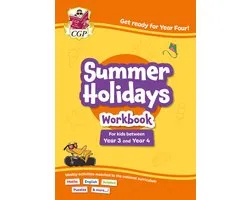 CGP Holiday Workbooks- CGP Summer Holidays Activity Workbook - for kids between Year 3 and Year 4 (ages 7-8)
